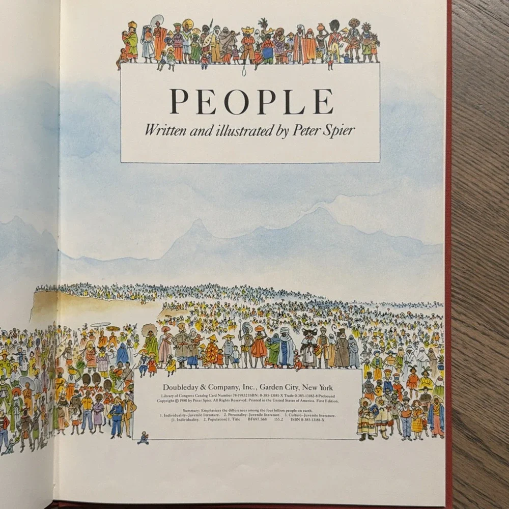 VG 1980 HC People Peter Spier Caldecott Artist First Edition